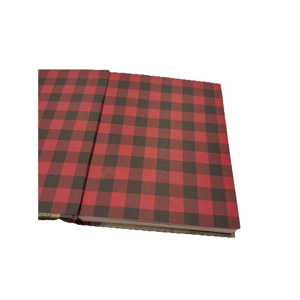 Woolrich Nature Journal‎ Hardcover Green Plaid Spine Blank Lined Notebook